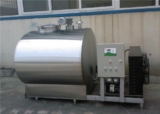 Tanque de sujeción fresco de la leche de KQ3000L R22 404A con la máquina de refrigeración FDA certificada