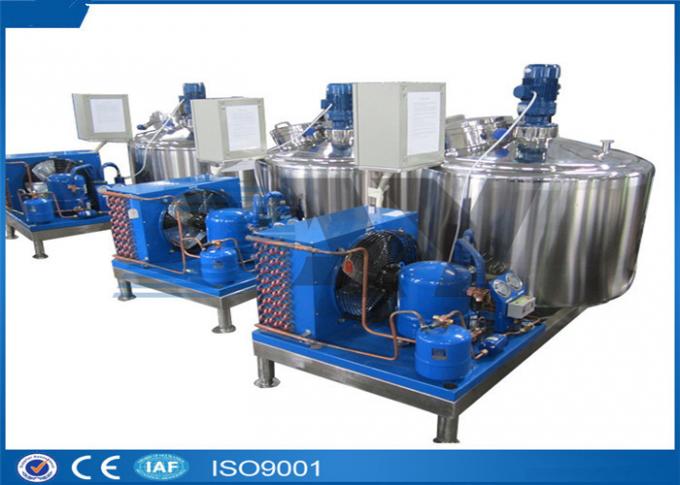 los tanques de mezcla del equipo del enfriamiento de la leche de 1000L 10000L/del acero inoxidable con el motor ABB Siemens