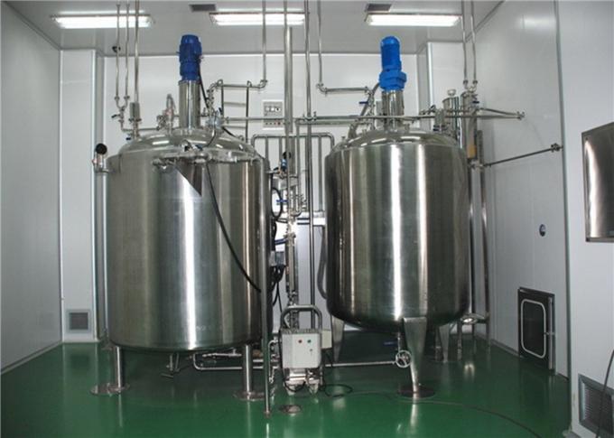 Los tanques de mezcla sanitarios del acero inoxidable de una sola capa/capa doble para farmacéutico