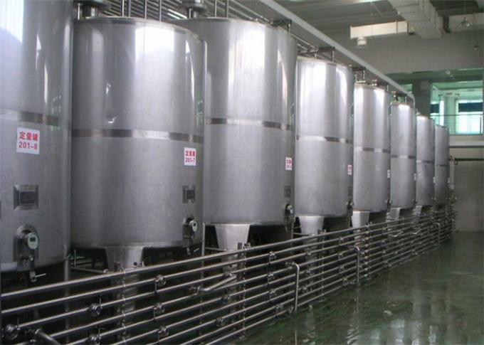 Los tanques de mezcla vestidos del acero inoxidable con el sistema de calefacción de circulación