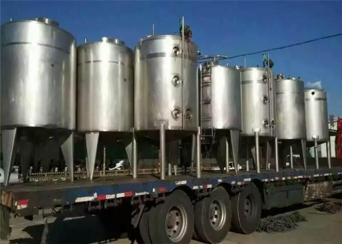 Los tanques de mezcla vestidos del acero inoxidable, depósitos de fermentación de los SS para los productos de bebida
