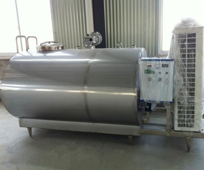 El tanque horizontal del enfriamiento de la leche fácil actúa con el compresor de aire del refrigerador