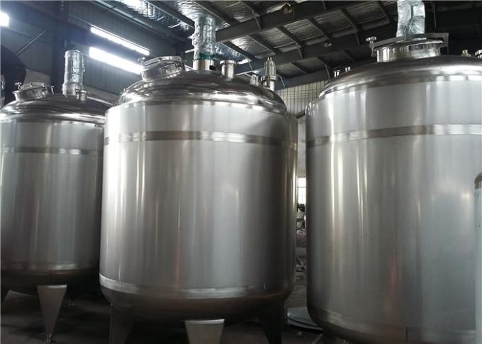 Buque de mezcla heated termoeléctrico, el tanque del enfriamiento de la leche del acero inoxidable
