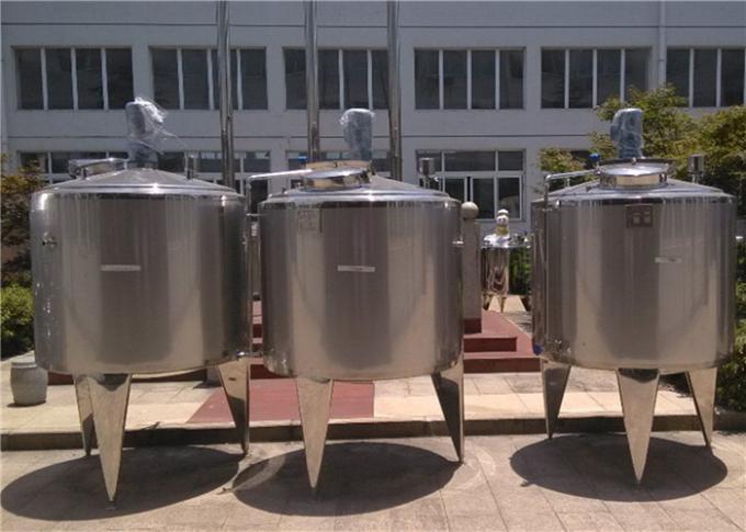 Los tanques de mezcla vestidos del acero inoxidable, depósitos de fermentación de los SS para los productos de bebida